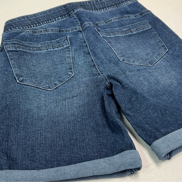 Democracy Women's Ab Solution Denim Drawstring Bermuda Short Size 2 - Picture 11 of 11